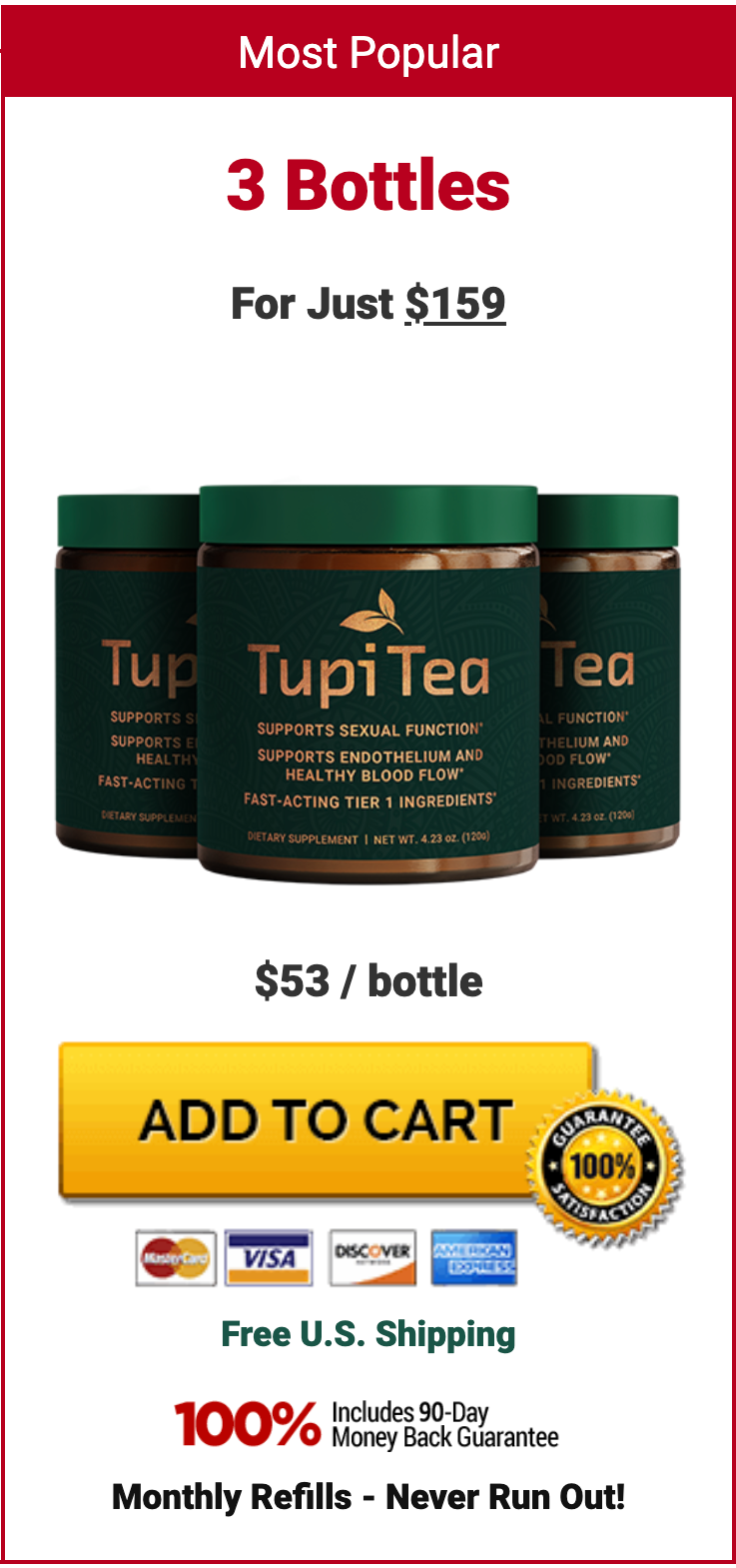 Tupi Tea™ - 3 Bottle
