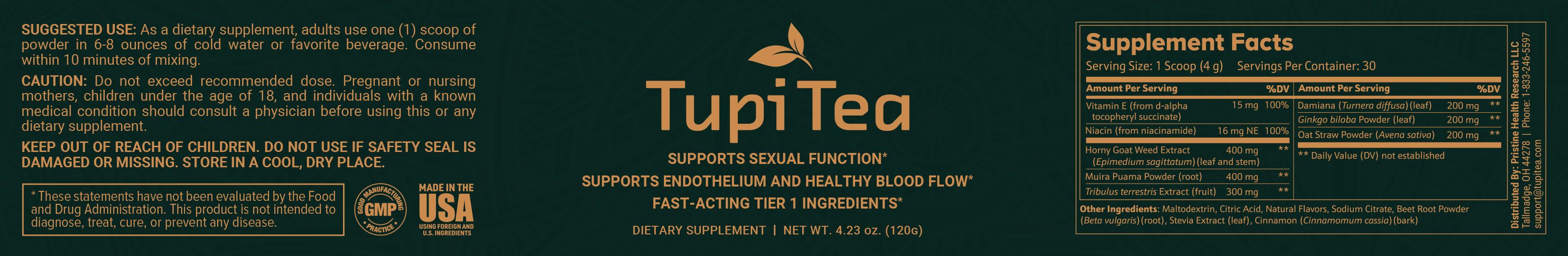 Tupi Tea Maximum Strength Male Enhancement